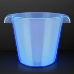 Blue LED Light Up Buckets For Ice & Drinks Custom Imprinted