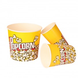 85OZ Grease Resistant Fried Chicken Popcorn Bucket Snack Tub with Logo  85OZ Grease Resistant Fried Chicken Popcorn Bucket Snack Tub with Logo