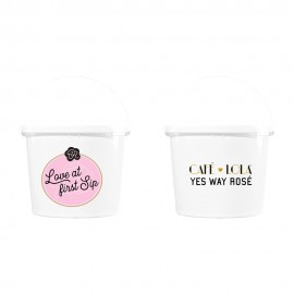 Logo Branded Plastic Beer Ice Bucket With Handle