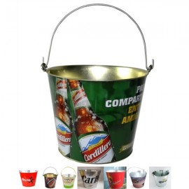 5L Full Color tin Ice Bucket/ Beer Bucket with Logo