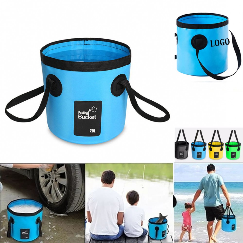 Promotional 5.2 Gallon / 20L Water Container Foldable Bucket 