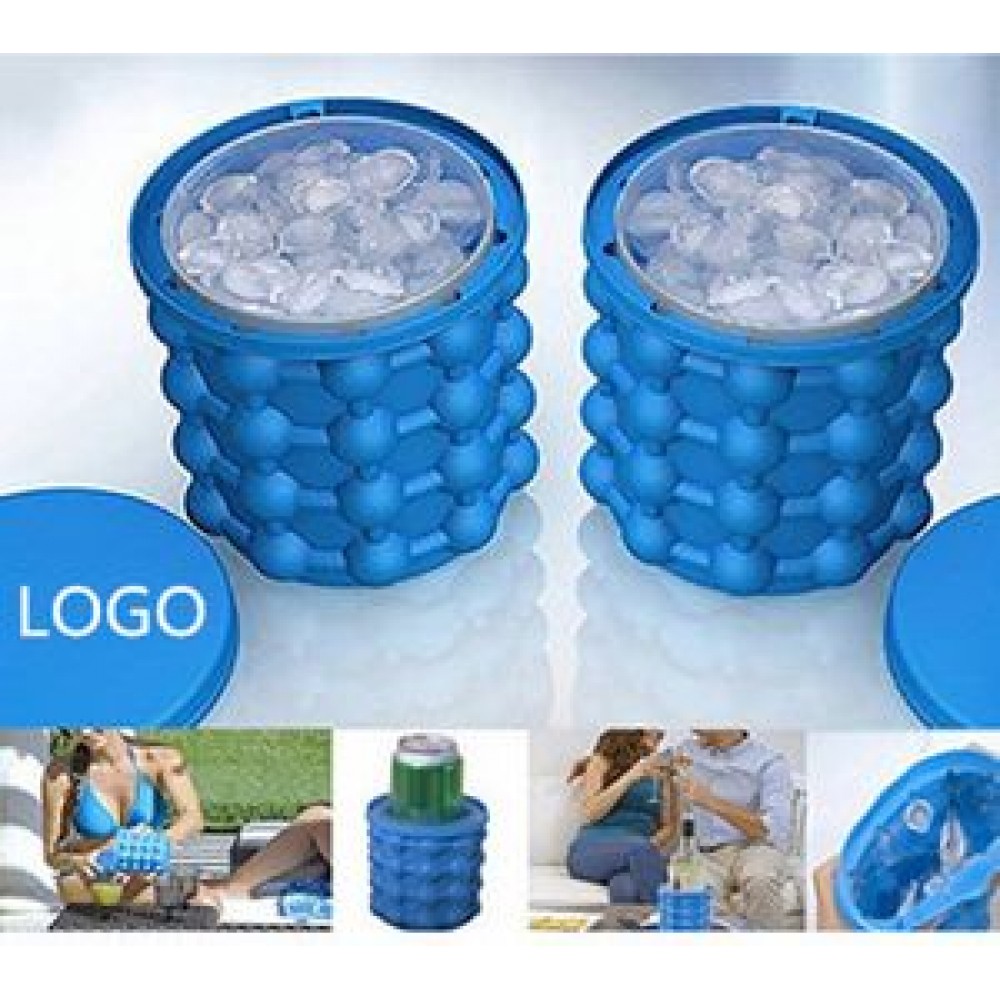 Custom Imprinted Silicone Ice Bucket Custom Imprinted Silicone Ice Bucket