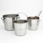 Stainless Steel Ice Bucket with Logo