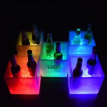 Customized Double Layer Lighted Led Ice Bucket