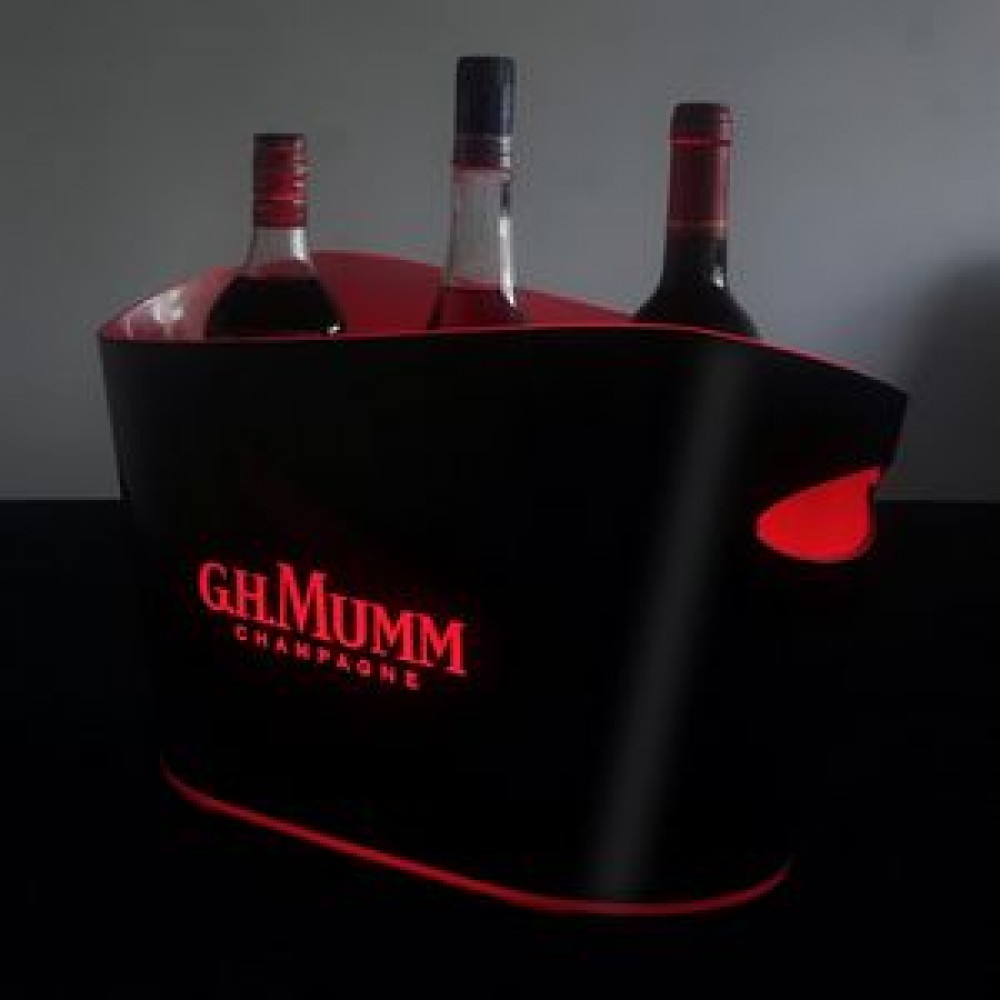 Double Layer LED Ice Bucket Custom Imprinted Double Layer LED Ice Bucket Custom Imprinted