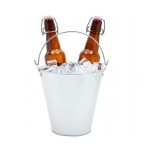 Promotional Galvanized Metal Buckets for Beer, Ice, Wine, Champagne, Parties, Centerpieces