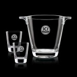 Custom Engraved Frazier Ice Bucket & 2 On-the-Rocks