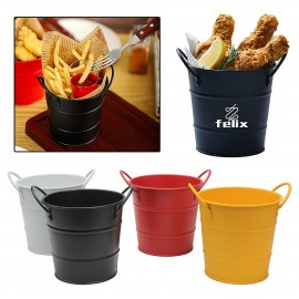 Fries Basket Creative Ice Bucket French Fries Storage Bucket with Logo