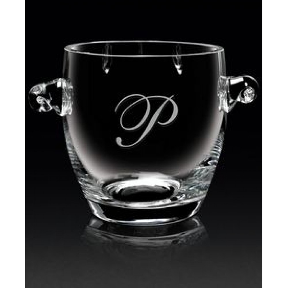 Custom Engraved European Crystal Coronet Ice Bucket (7"x7"x7") Custom Engraved European Crystal Coronet Ice Bucket (7"x7"x7")