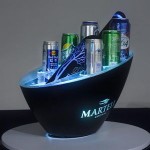 Logo Branded Single Layer LED Ice Bucket