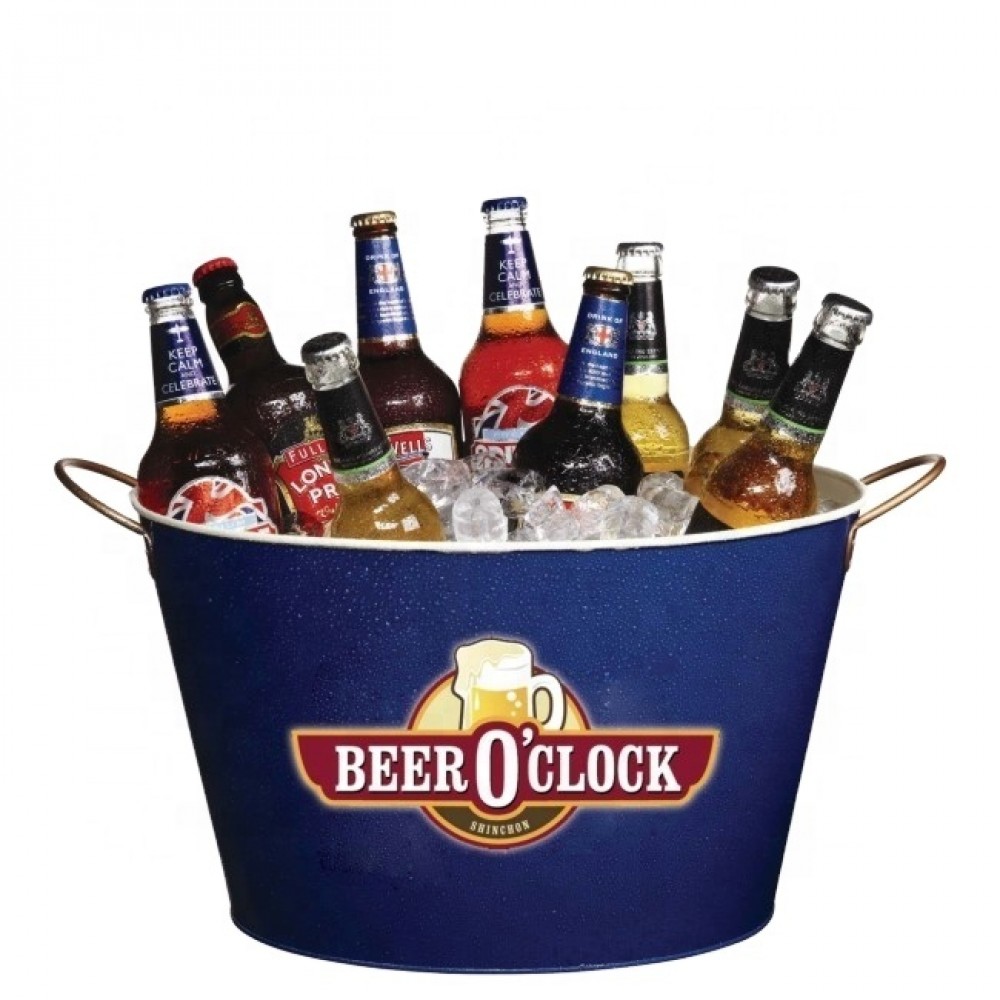 Customized Metal Ice Bucket with Logo Customized Metal Ice Bucket with Logo