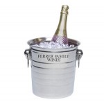 Logo Branded Metal Ripple Ice Bucket