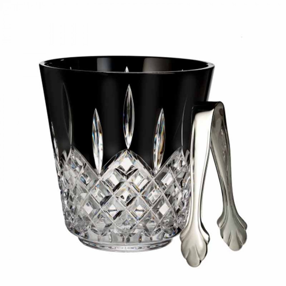Waterford Lismore Black Ice Bucket with Logo