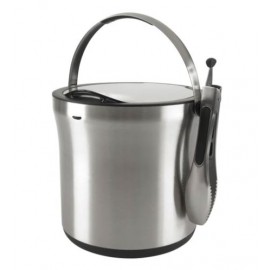 Customized OXO Steel Ice Bucket & Tongs Set  Customized OXO Steel Ice Bucket & Tongs Set