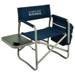 Extra Wide Directors Chair -with Side Table & Cooler Organizer with Logo