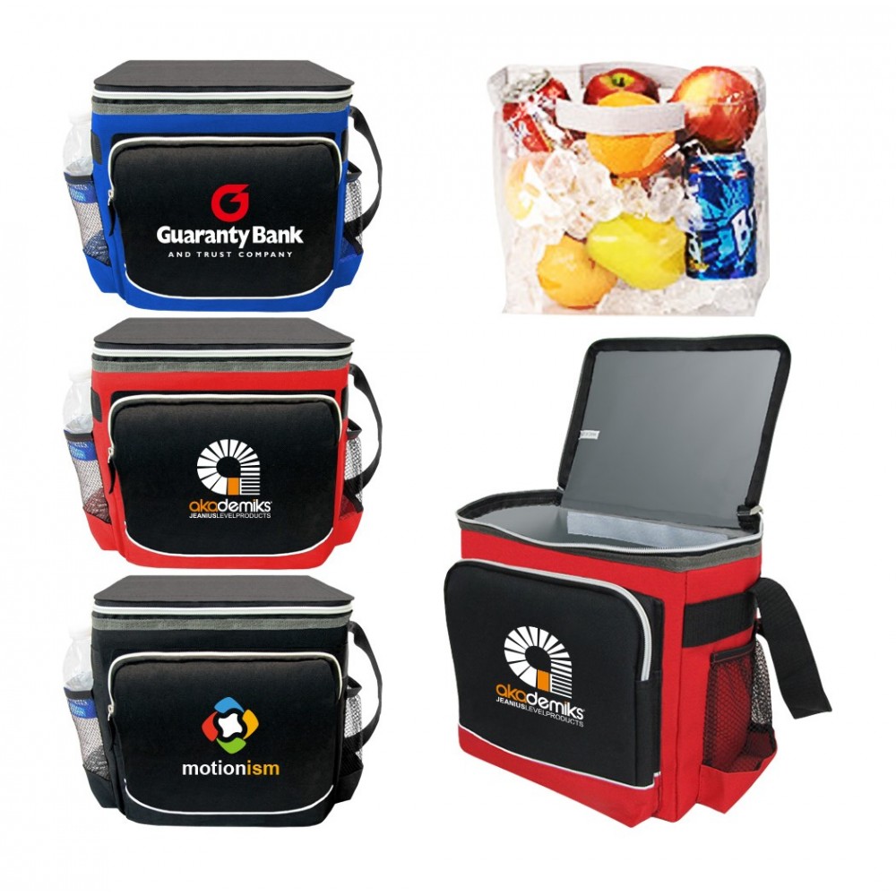 12 Can 600D Polyester Cooler Bag with Logo