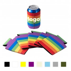 Neoprene Rainbow Can Coolie with Logo