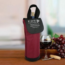 Vineyard Single Bottle Wine Cooler with Logo