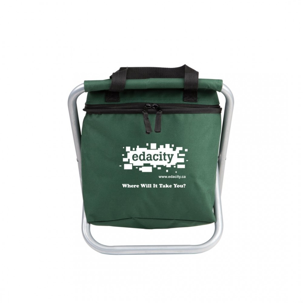Custom Imprinted The Compact Folding Cooler - Hunter Green Custom Imprinted The Compact Folding Cooler - Hunter Green