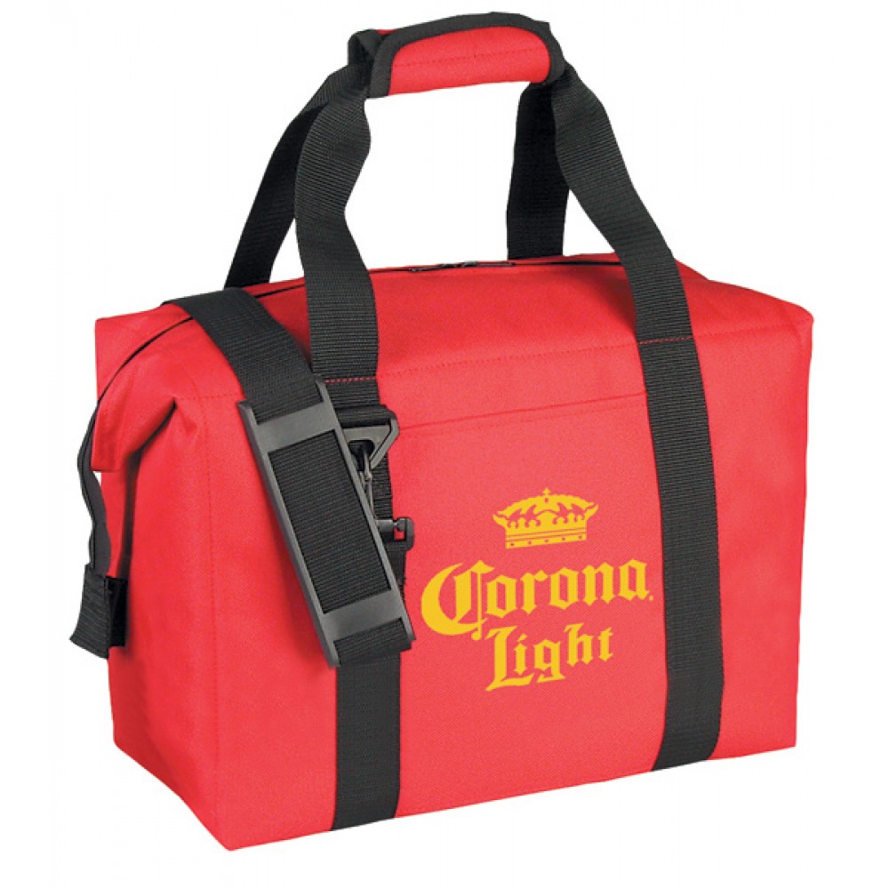 Customized 24 Can 600Denier Polyester Picnic Cooler Tote Bag