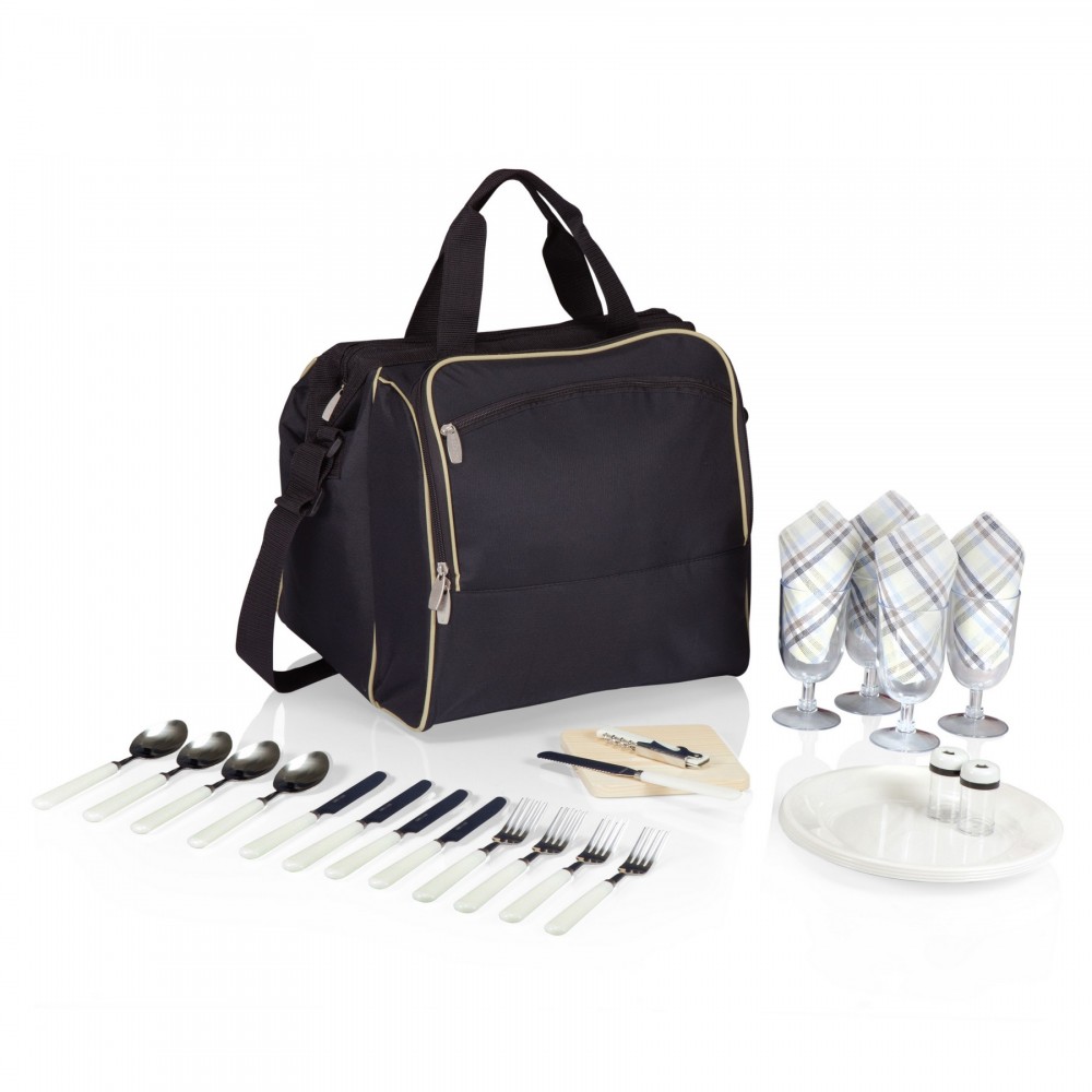 Custom Printed Verdugo Picnic Tote w/Service for 4 Custom Printed Verdugo Picnic Tote w/Service for 4