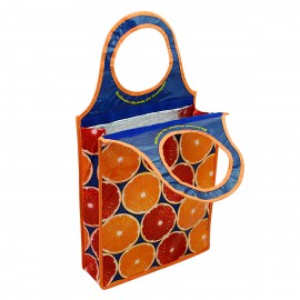 Custom 180g Laminated RPET Insulated Cooler Bag 12"x22"x4" with Logo