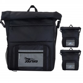 Custom Imprinted Reflective Pocket Cooler Combo Backpack