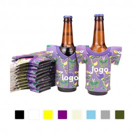 Cloth Shape Neoprene Beer Bottle Coolie with Logo  Cloth Shape Neoprene Beer Bottle Coolie with Logo