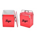 Vintage Style Metal Retro Cooler Logo Branded