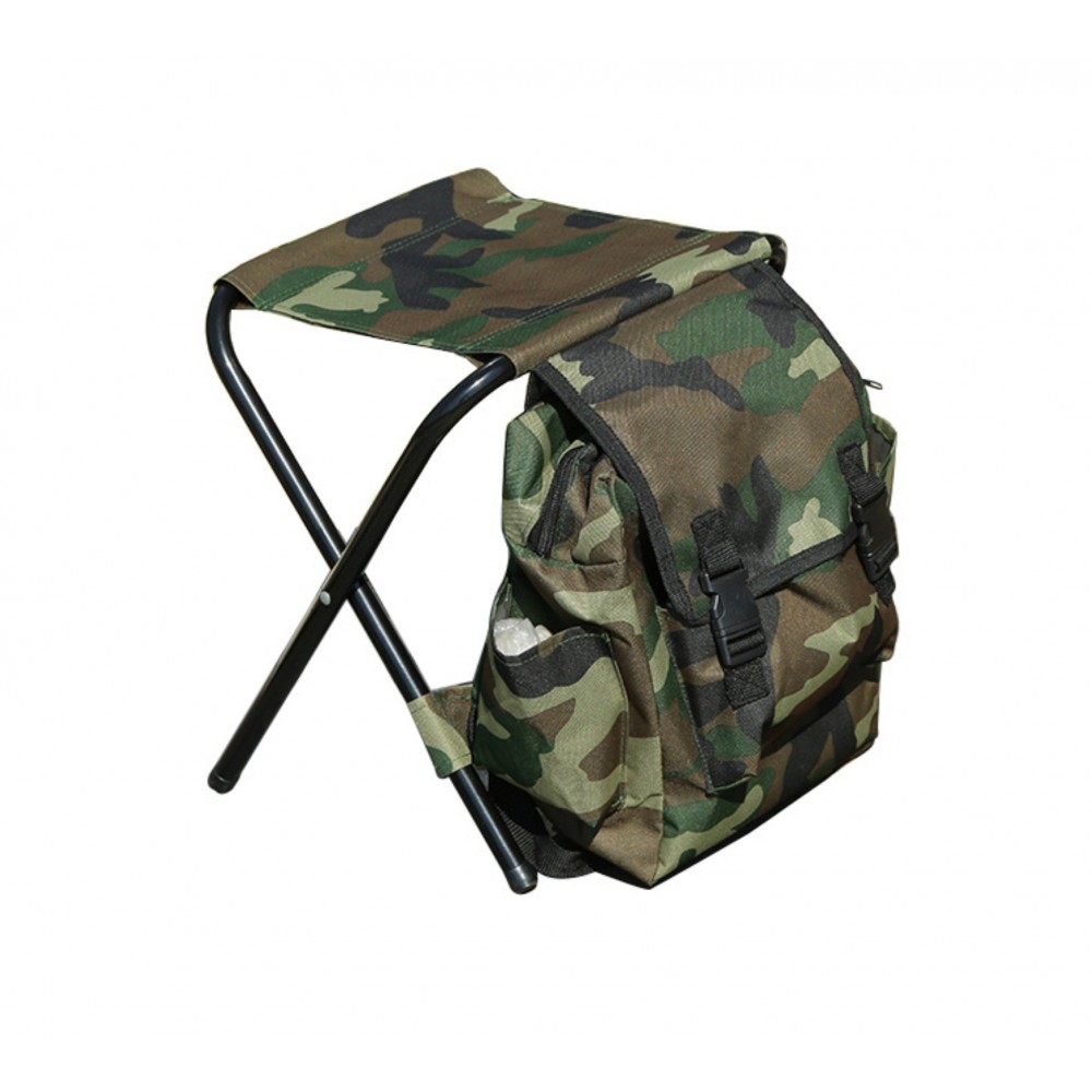Personalized Outdoor Leisure ACU Portable Multifunction Folding Fishing Chair Climbing Backpack Chair