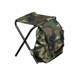 Personalized Outdoor Leisure ACU Portable Multifunction Folding Fishing Chair Climbing Backpack Chair
