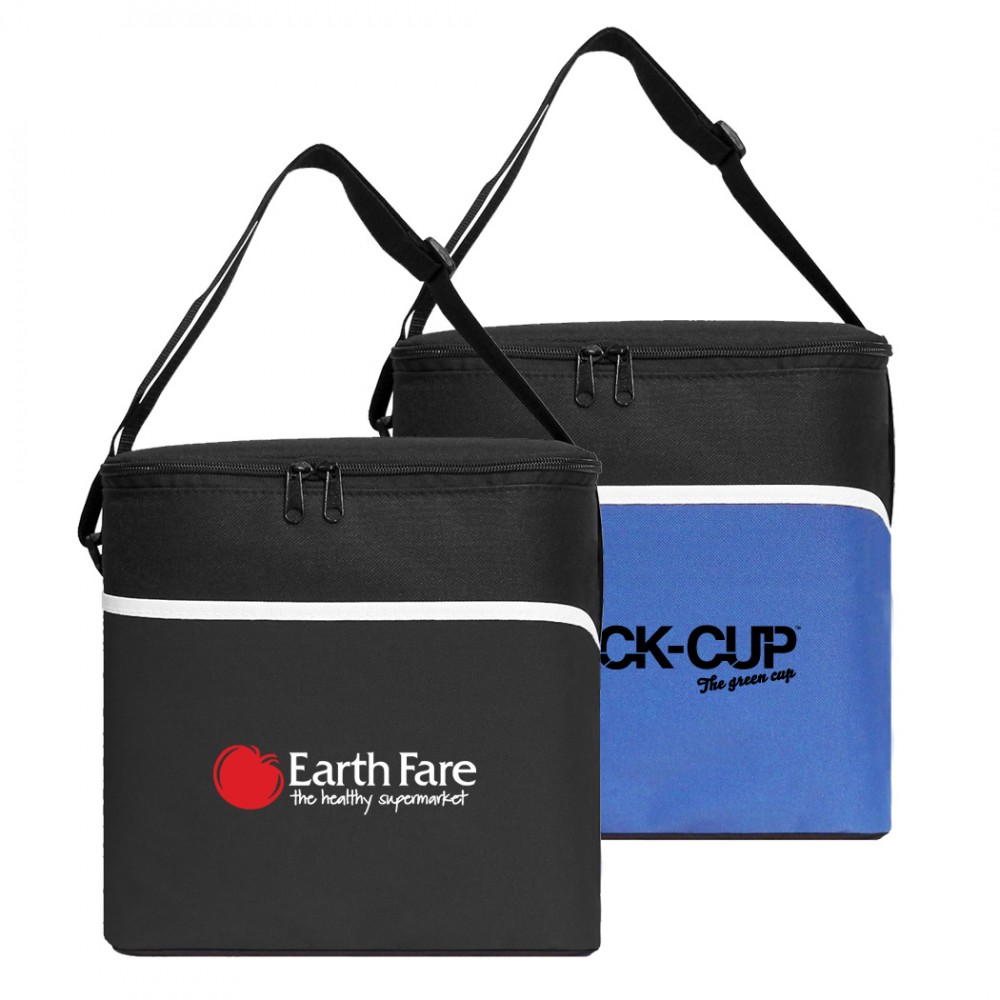 Insulated Large 12 Can Cooler Bag with Logo