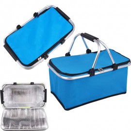Collapsible Insulated Picnic Basket with Logo