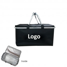 Logo Branded Picnic Foldable Basket Cooler