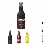 Logo Branded Neoprene Zippered Beer Bottle Sleeve Holder