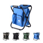 Foldable Picnic Backpack Cooler Chair with Logo
