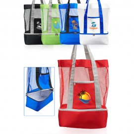 Personalized Mesh Picnic Cooler Tote Bag