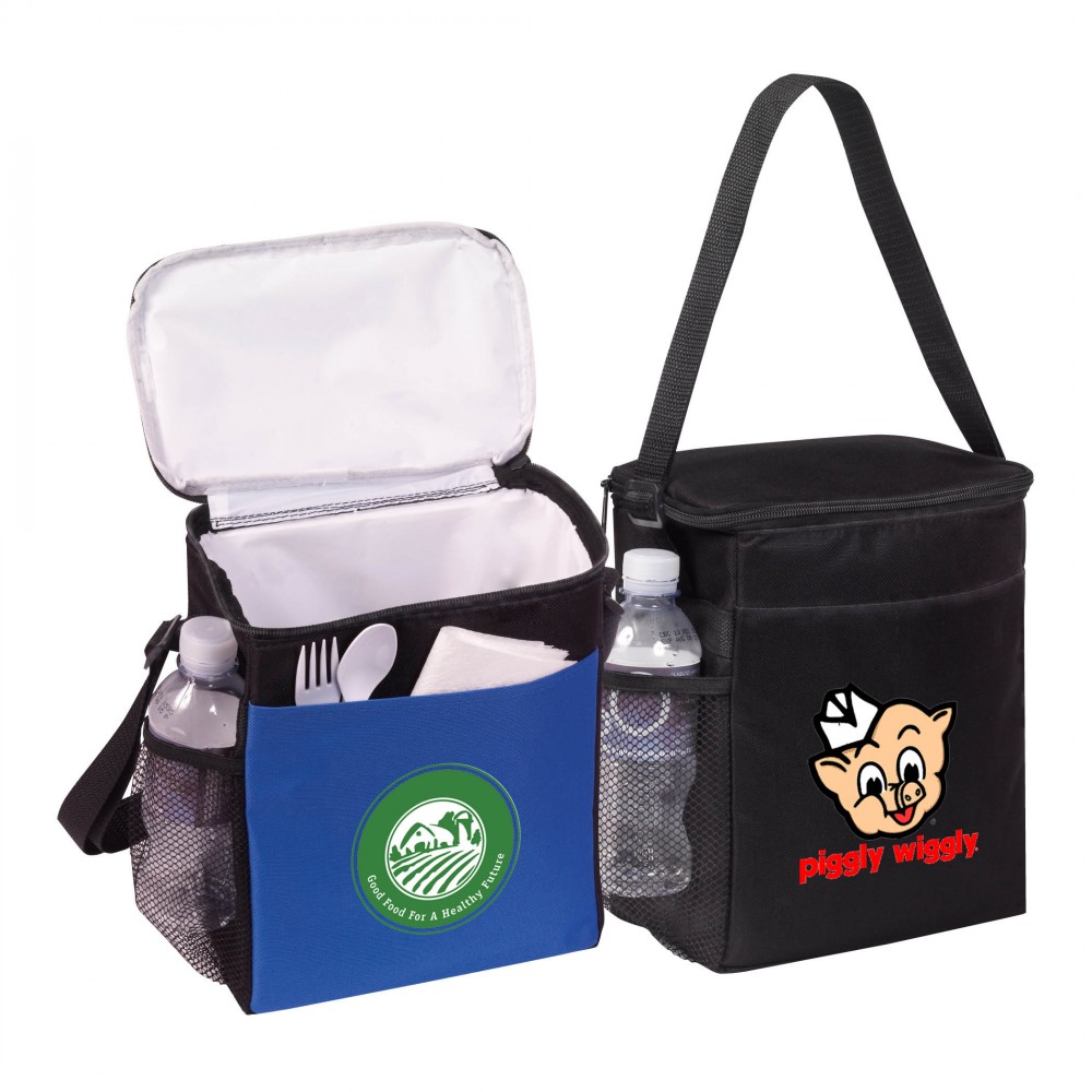 12-Can Vertical Cooler Bag with Logo