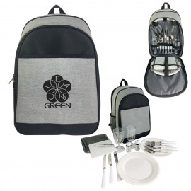 Lakeside Picnic Set Cooler Backpack with Logo  Lakeside Picnic Set Cooler Backpack with Logo