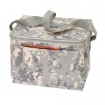 Logo Branded Poly 6 Pack Cooler Digital Camo Lunch Bag