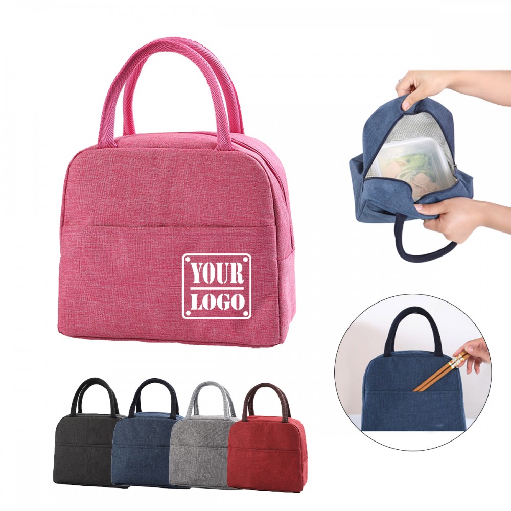Custom Printed Insulated Cooler Lunch Tote Bag Custom Printed Insulated Cooler Lunch Tote Bag