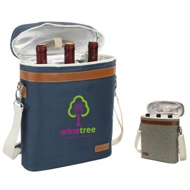 Personalized 3 Bottle Insulated Wine Tote Cooler Bag  Personalized 3 Bottle Insulated Wine Tote Cooler Bag