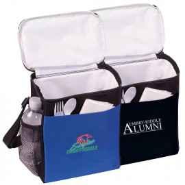 Poly 12 Can Vertical Cooler Bag with Logo