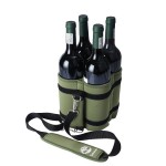 Collapsible Beer Can Carrier Tote Bottle Cooler Bag (4 Pack) with Logo