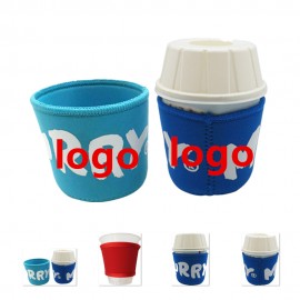 Neoprene Coffee Cup Sleeve Cooler with Logo