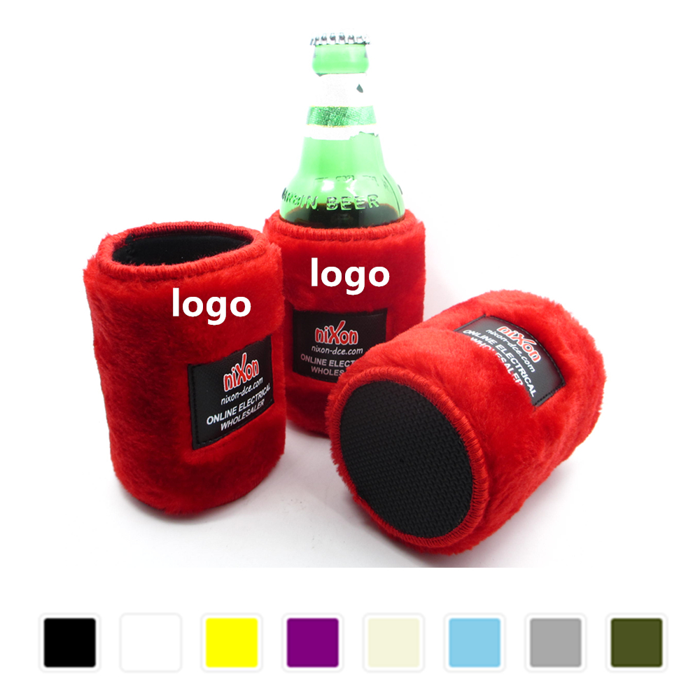 Personalized Fur Stubby Can Cooler Holder