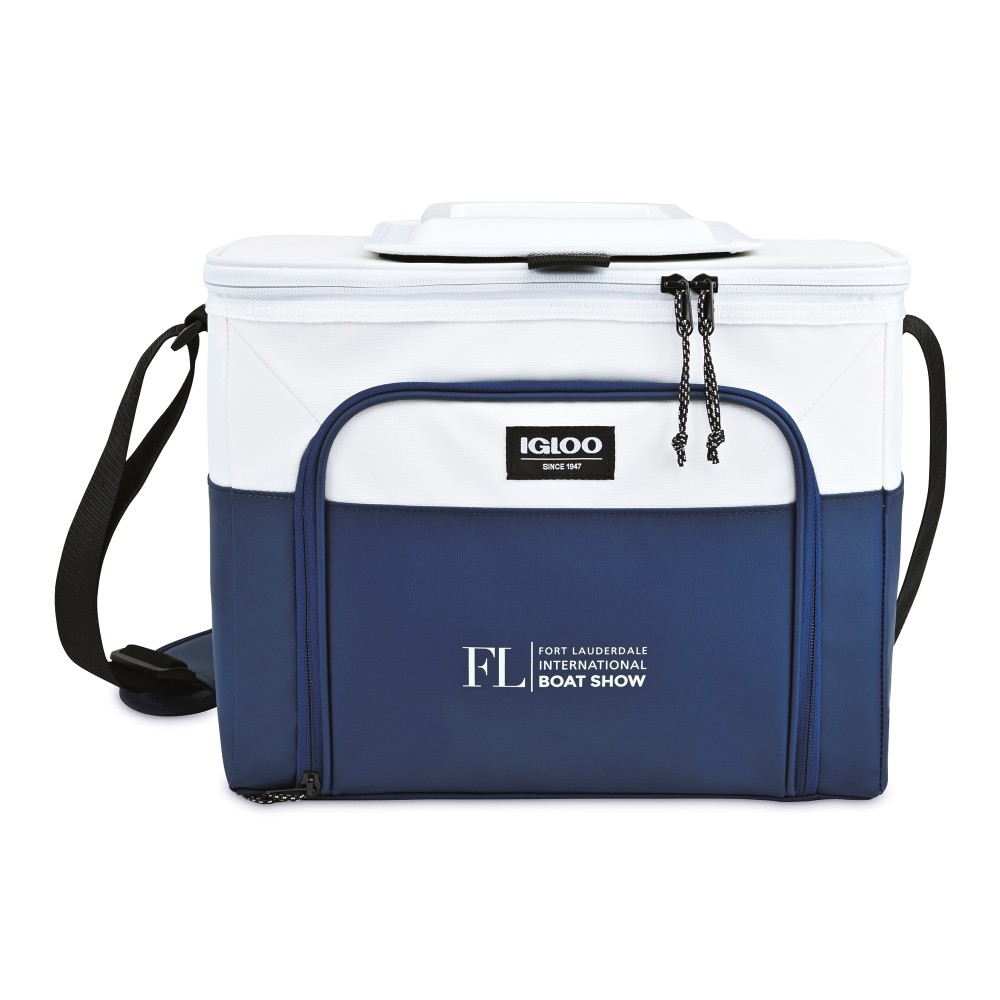 Personalized Igloo Seadrift Hard Lined Cooler - Navy-White