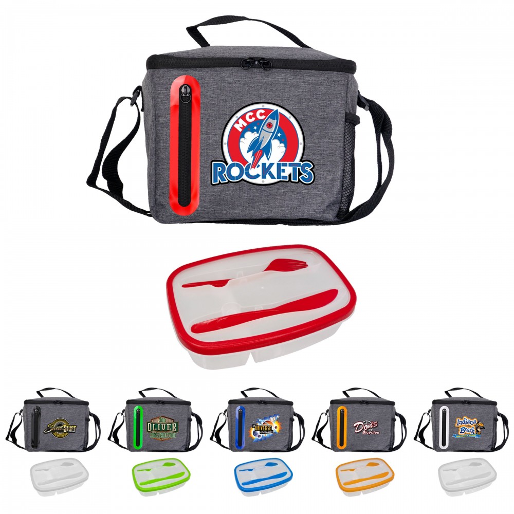Customized Seal Tight Oval Cooler Lunch Set