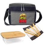 Personalized Quilted Bamboo Lunch Set