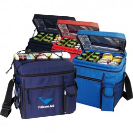 Promotional 24-Pack Cooler w/ Easy Top Access & Cell Phone Pocket